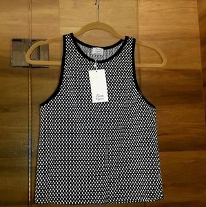 Zara - Black and white checkered tank